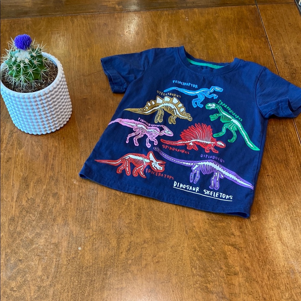 Dinosaur Skeletons Kids T-Shirt - Blue